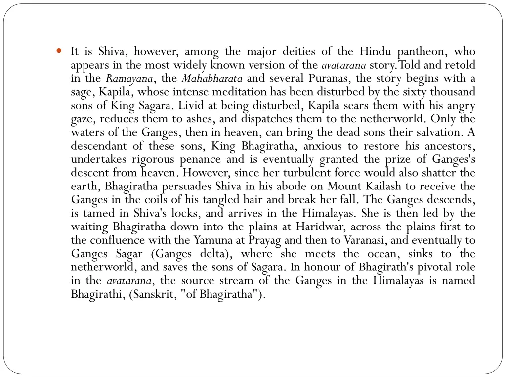 it is shiva however among the major deities