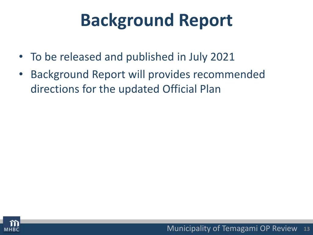 background report