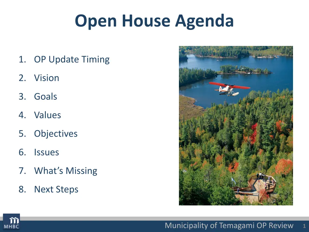 open house agenda