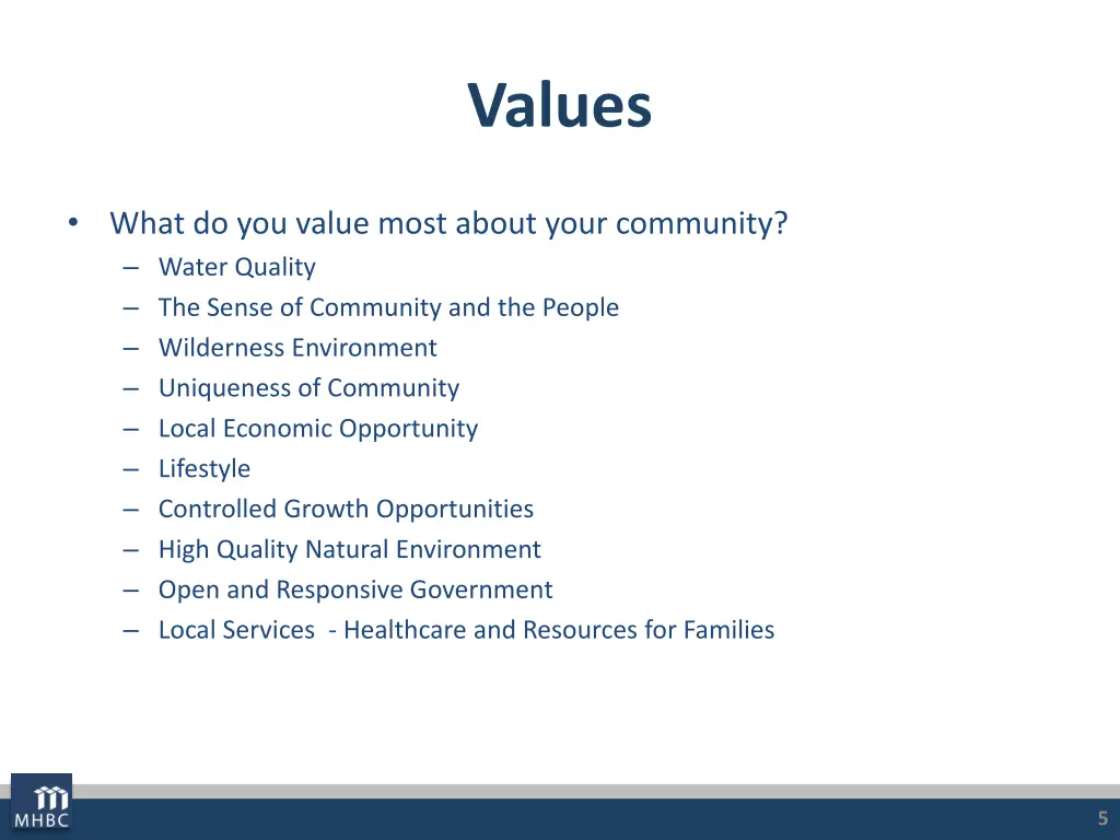 values
