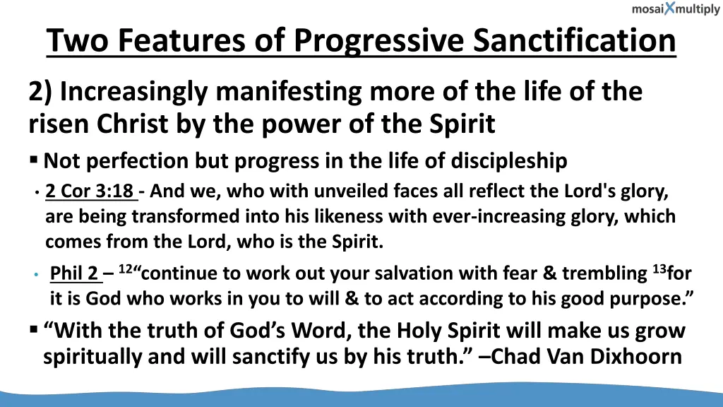 two features of progressive sanctification 2