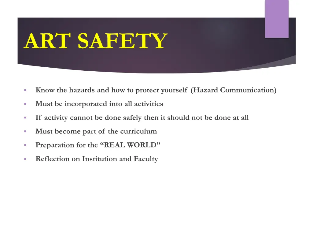art safety 2