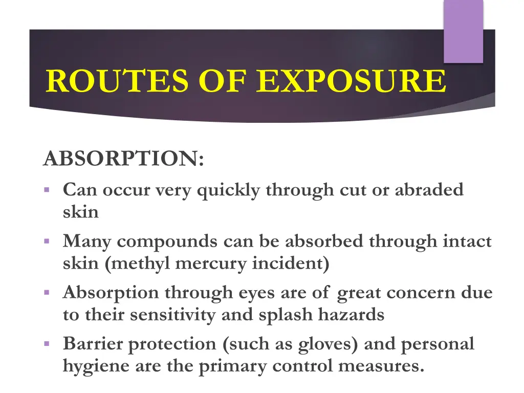 routes of exposure 2