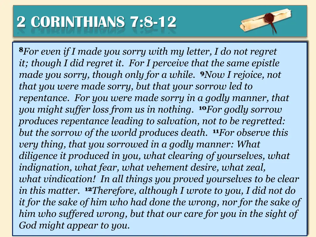 2 corinthians 7 8 12