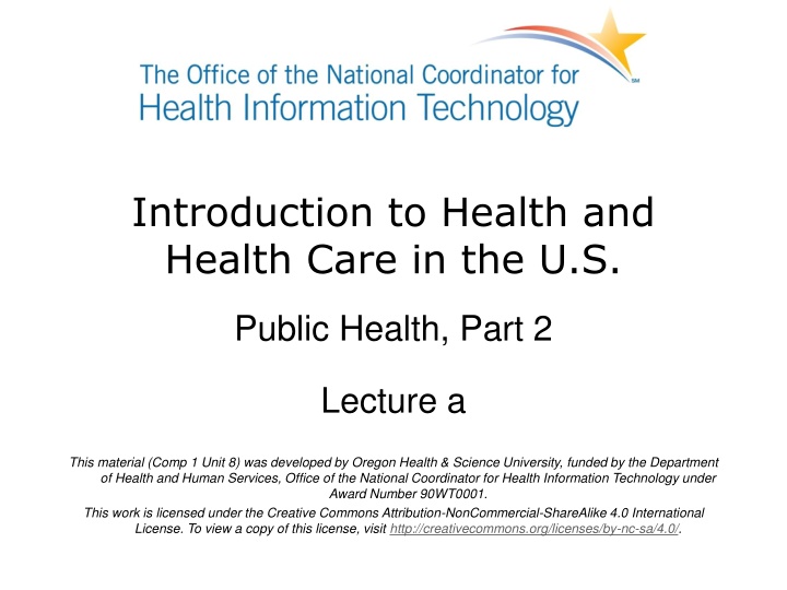 introduction to health and health care in the u s