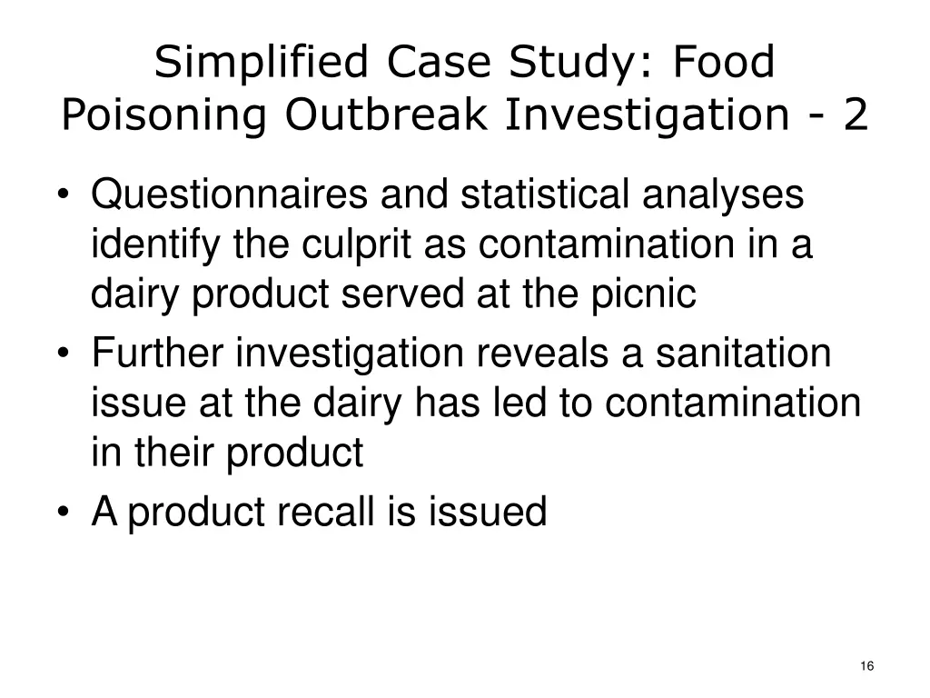 simplified case study food poisoning outbreak 1