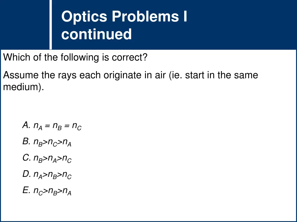 optics problems i