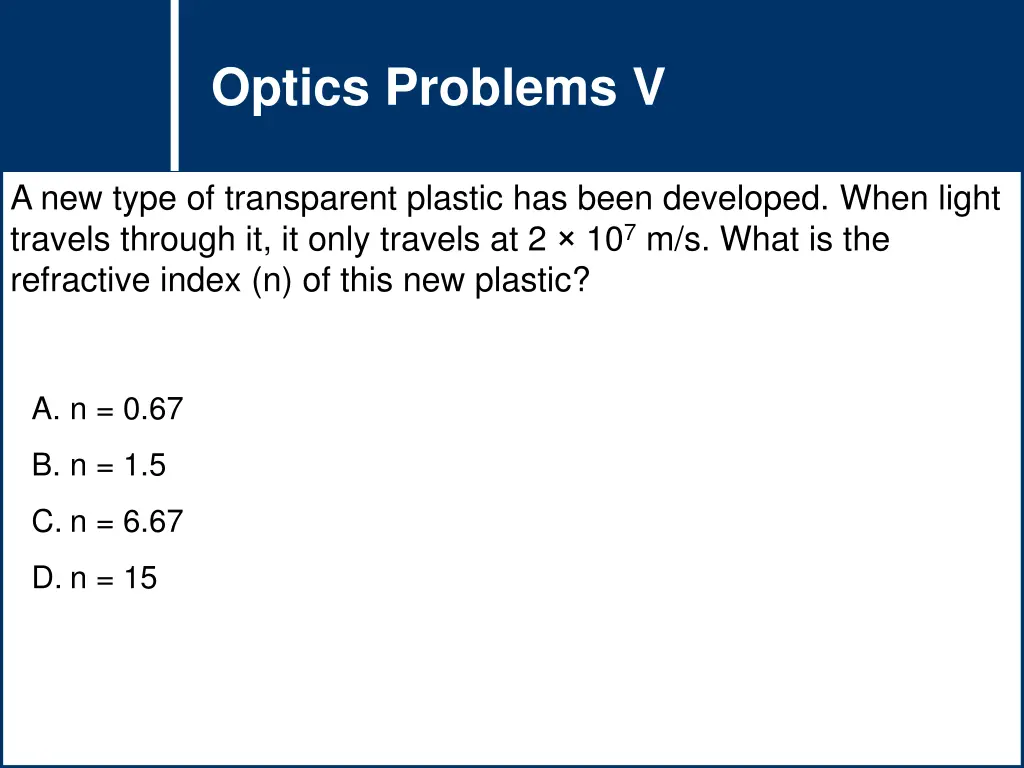 question title question title optics problems v