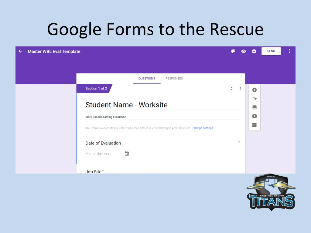 google forms to the rescue