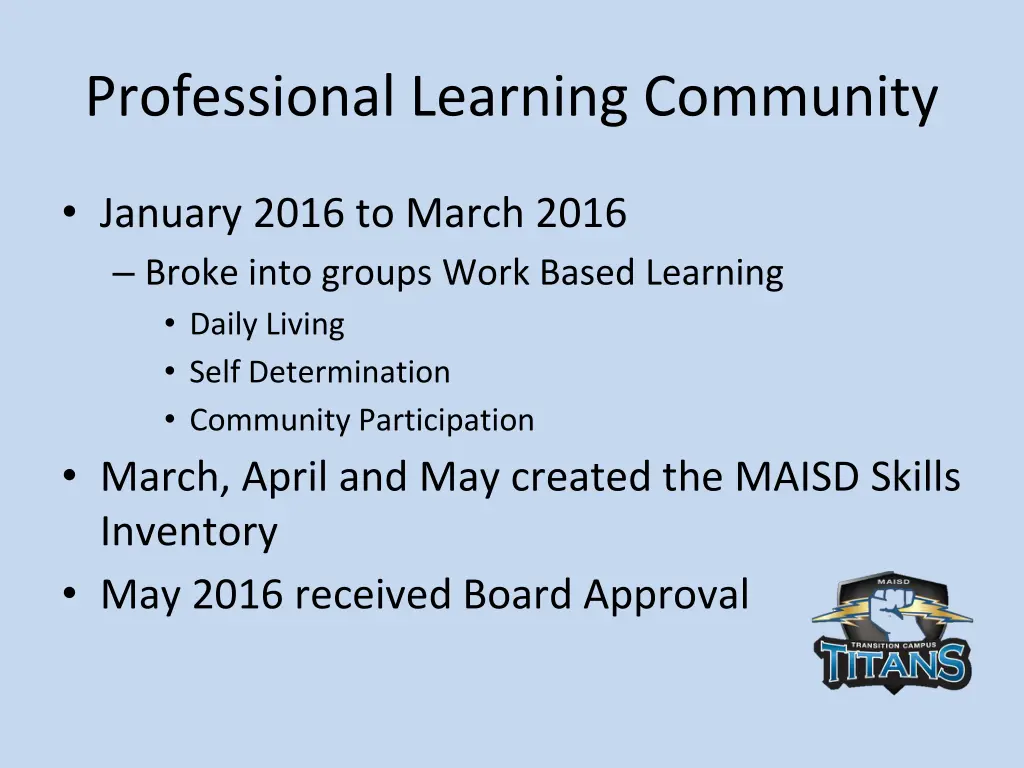 professional learning community 1