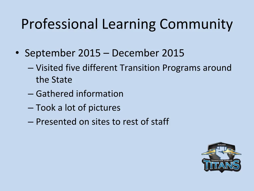 professional learning community