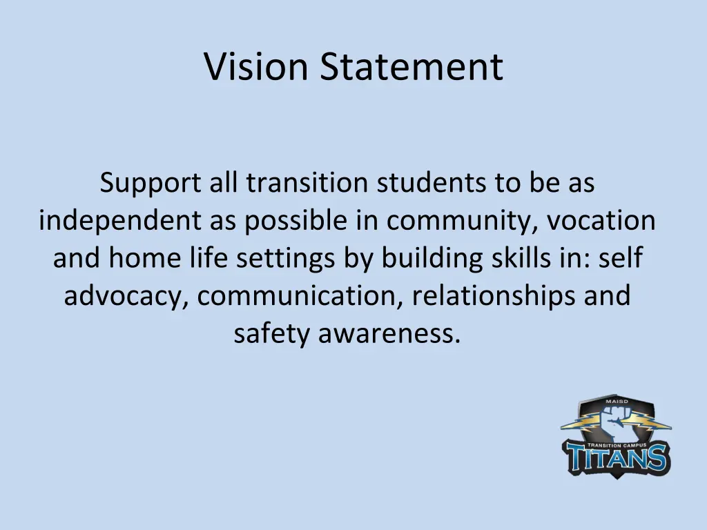 vision statement