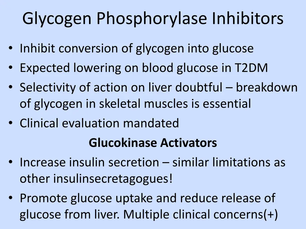 glycogen phosphorylase inhibitors
