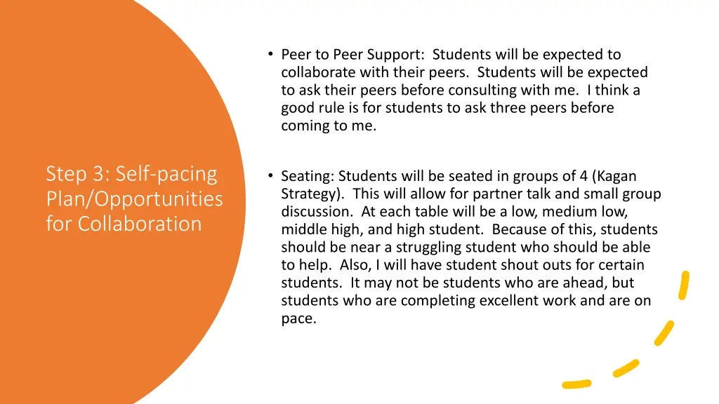 peer to peer support students will be expected