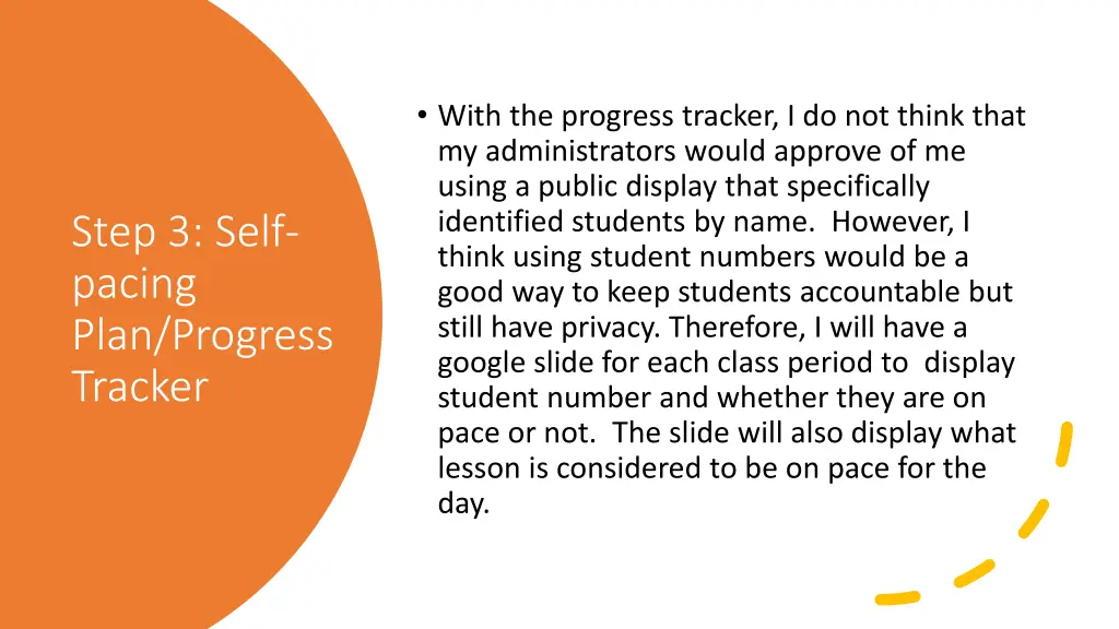 with the progress tracker i do not think that