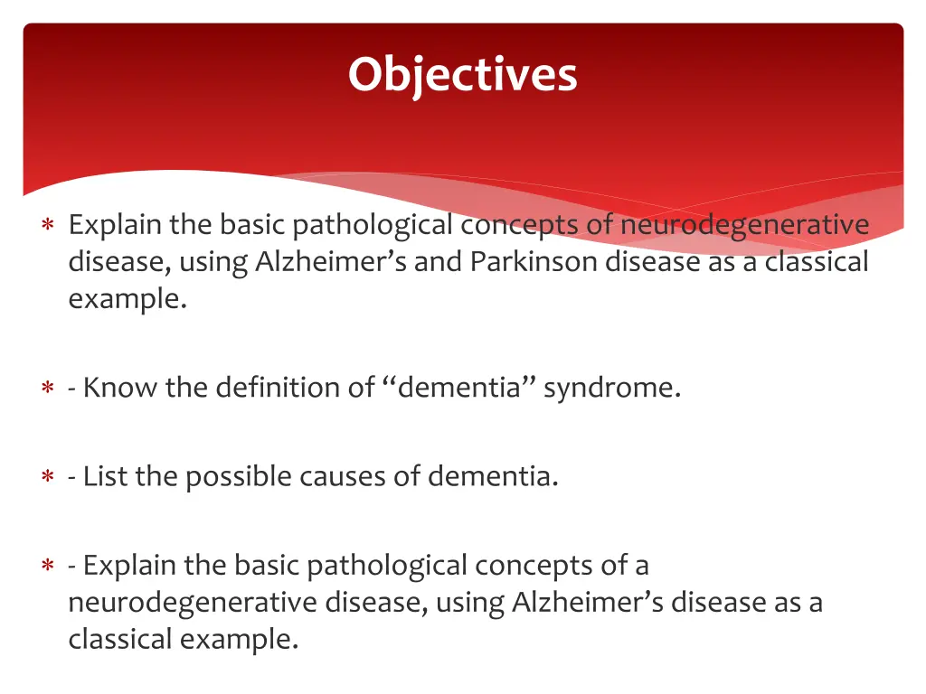 objectives