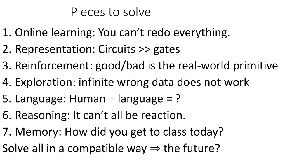 pieces to solve