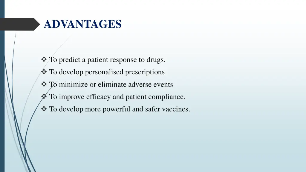 advantages