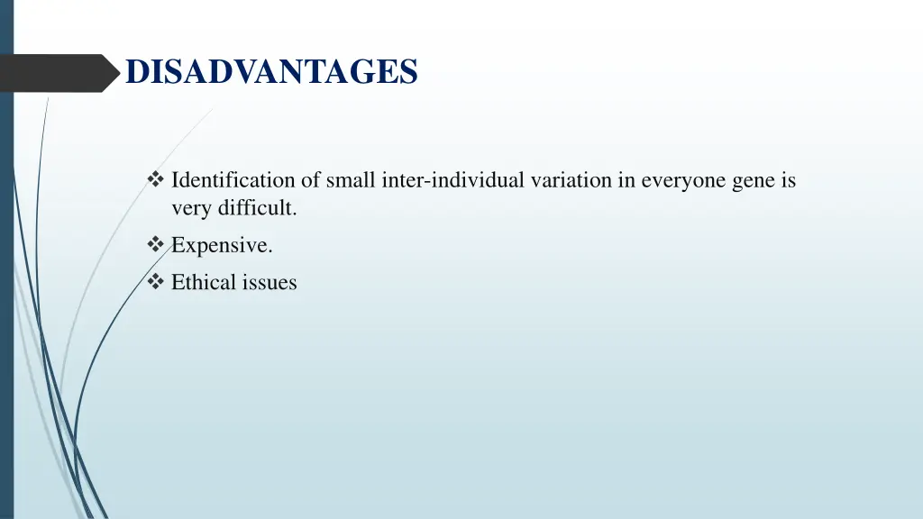 disadvantages