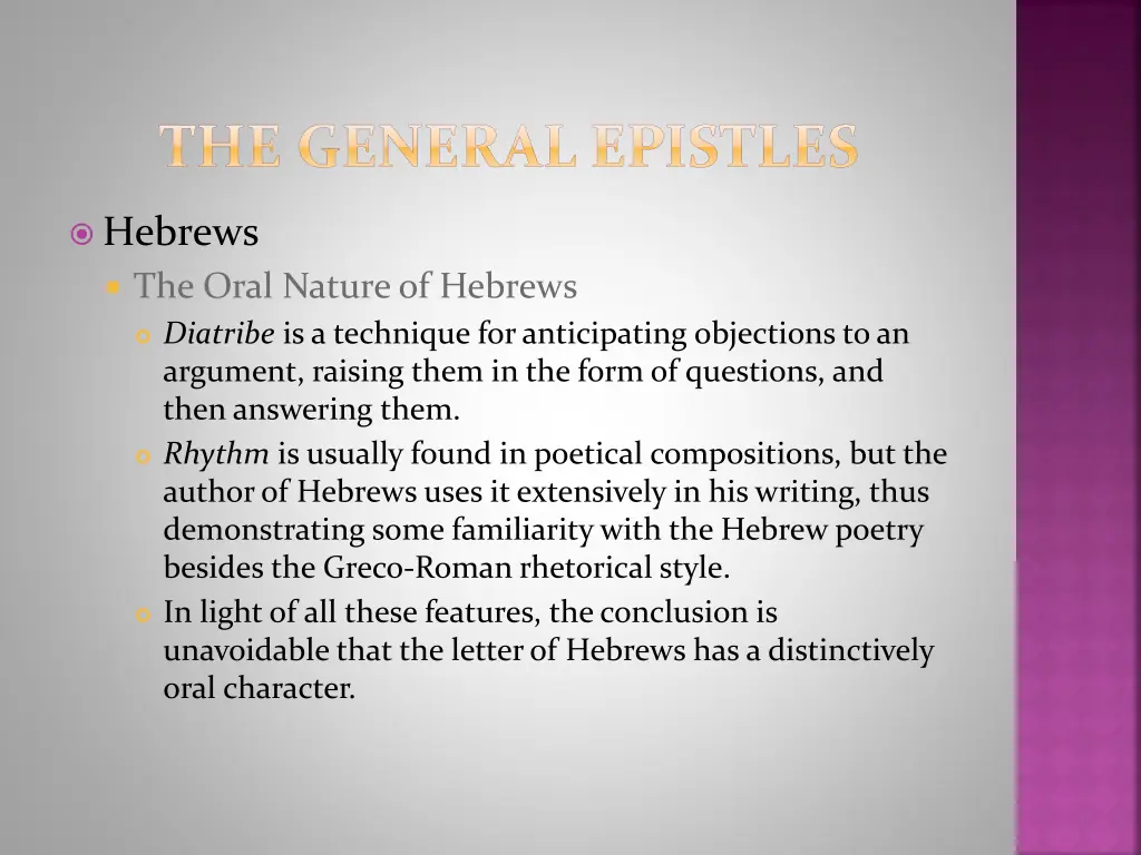 the general epistles 1
