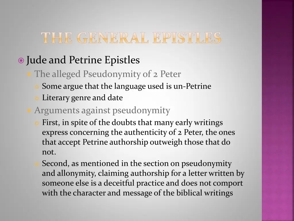 the general epistles 12