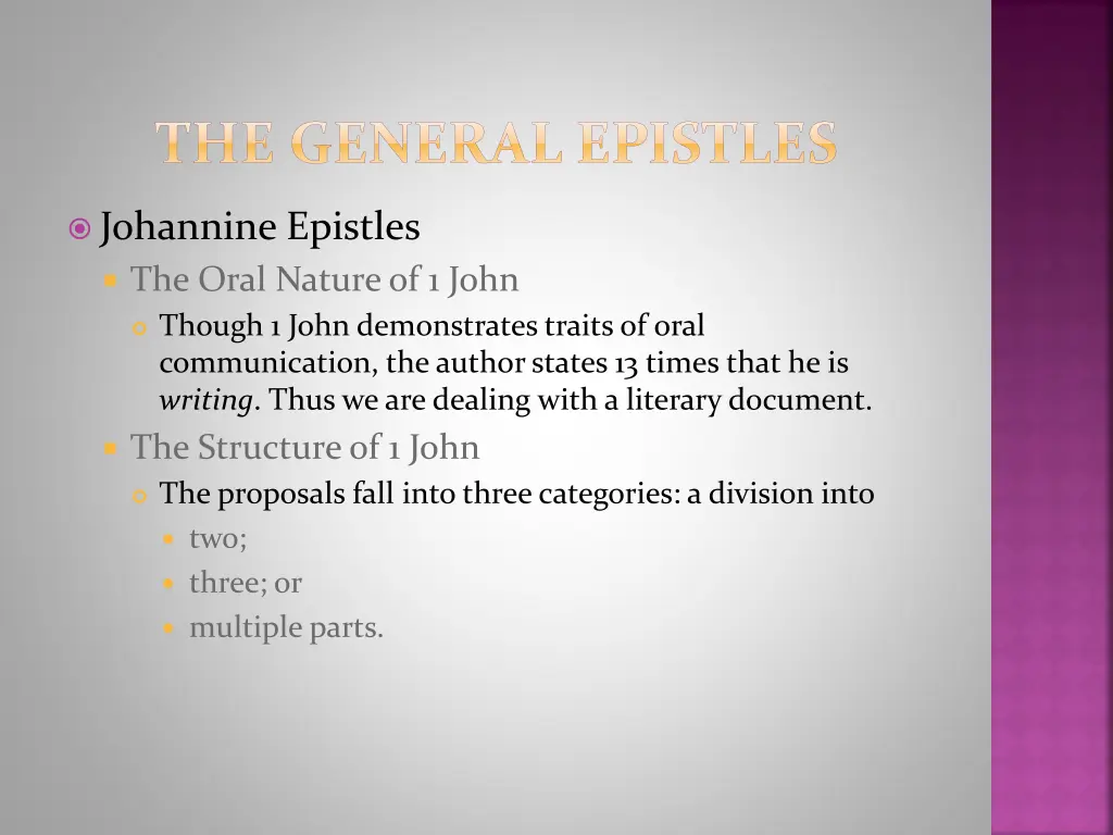 the general epistles 13