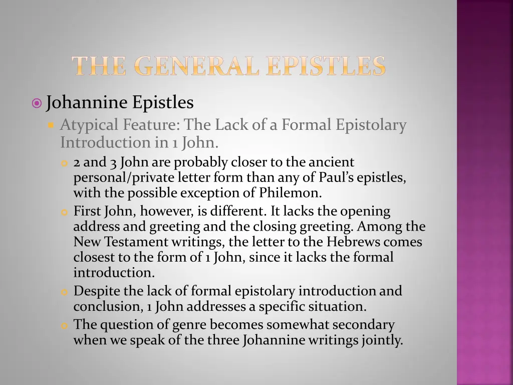 the general epistles 15