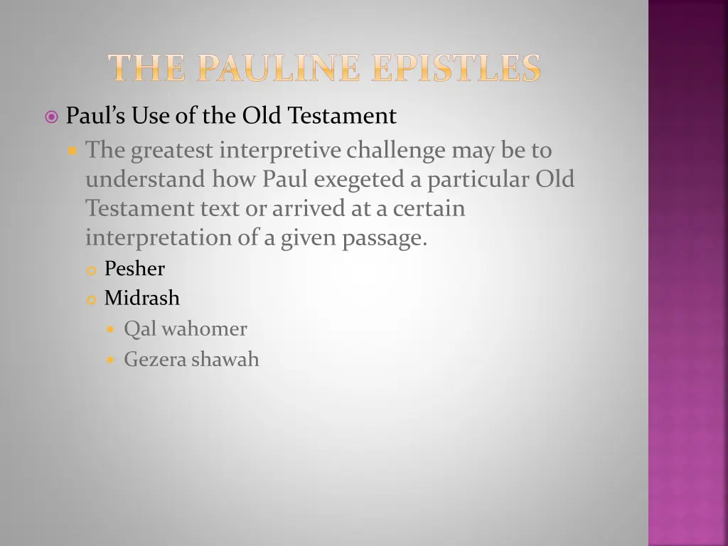 the pauline epistles 1