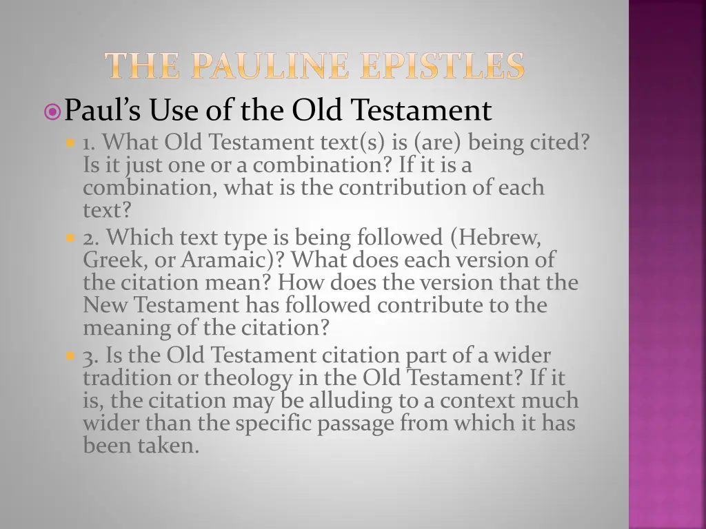 the pauline epistles paul