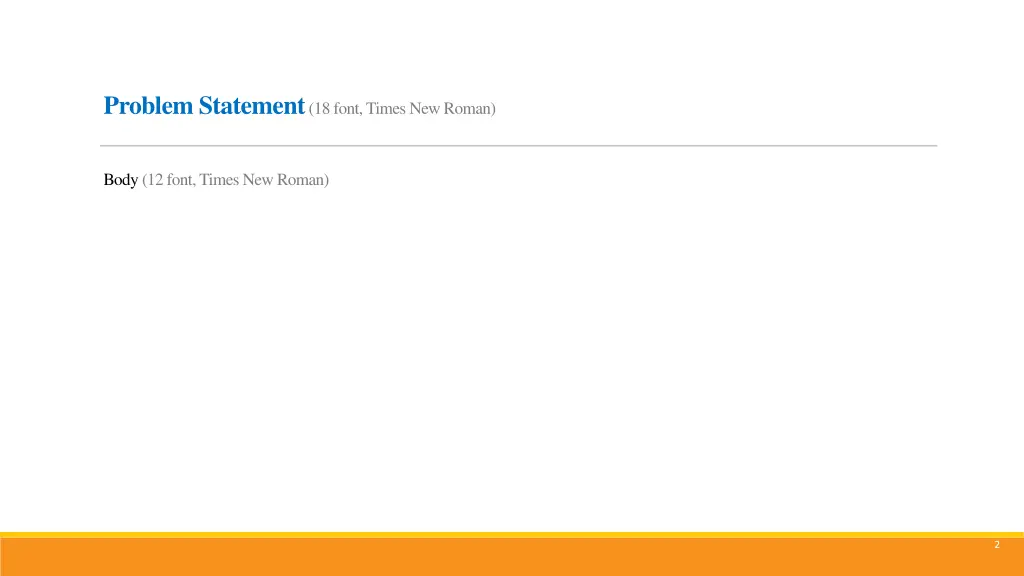 problem statement 18 font times new roman