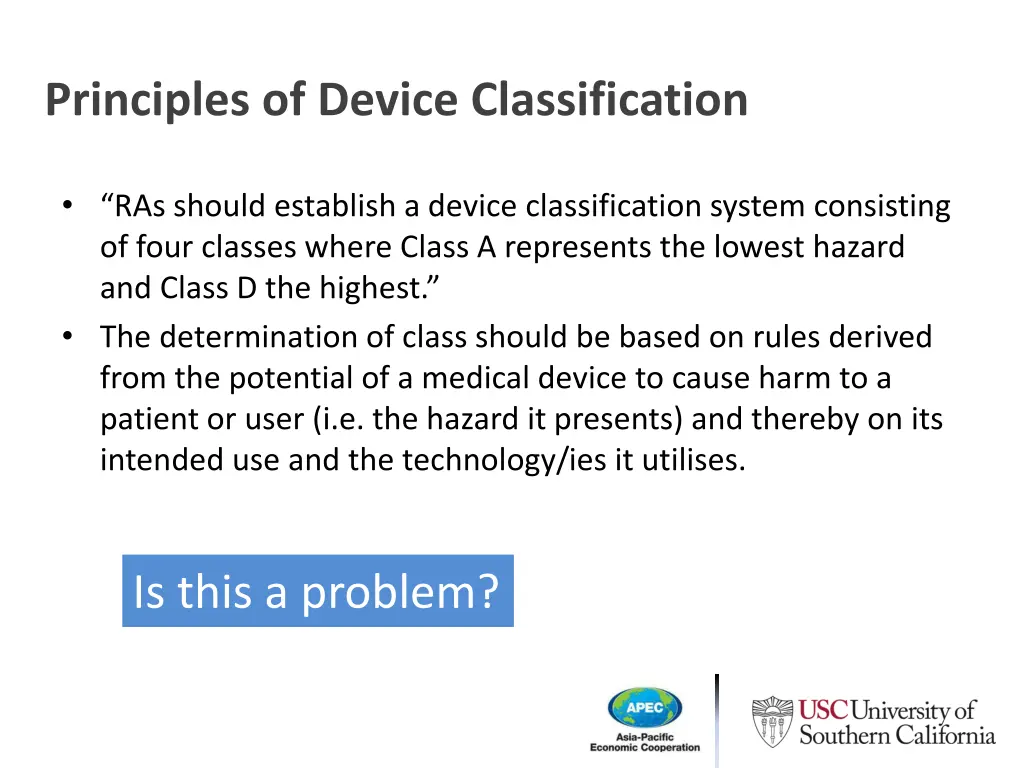 principles of device classification