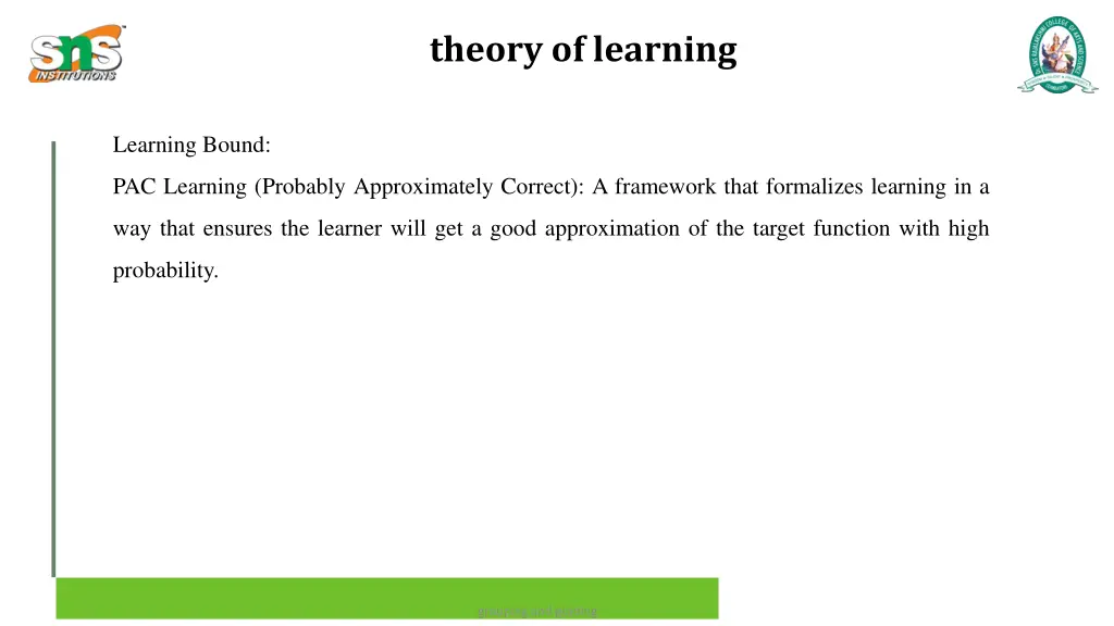 theory of learning 6