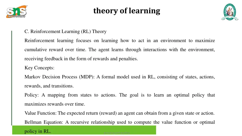 theory of learning 9