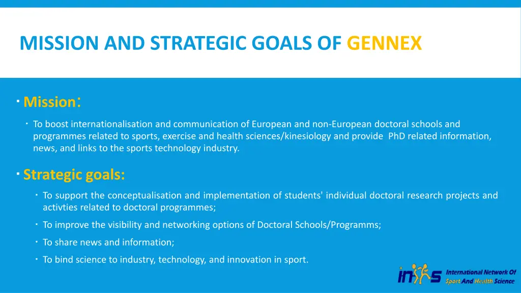 mission and strategic goals of gennex