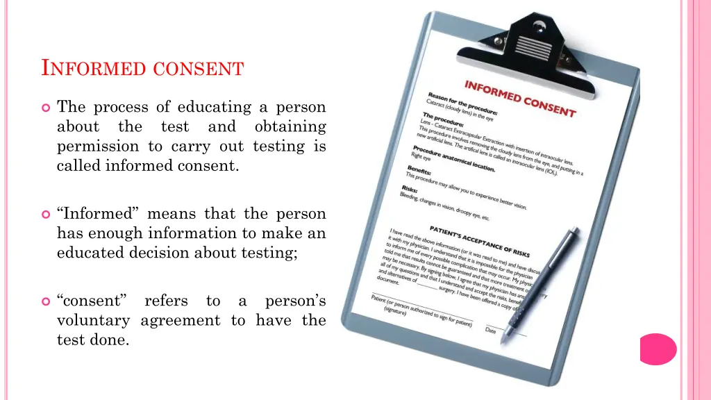 i nformed consent