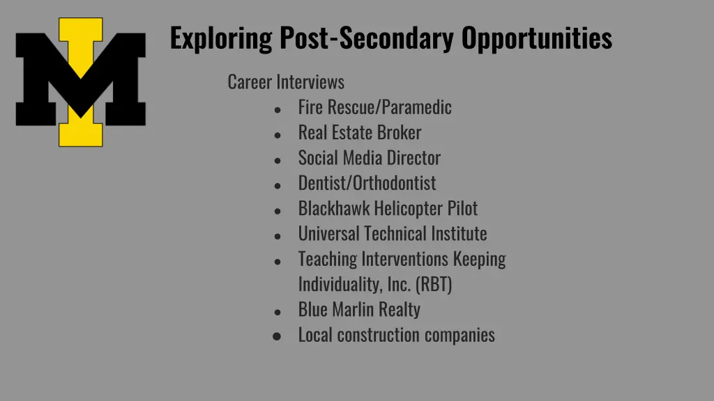exploring post secondary opportunities 2