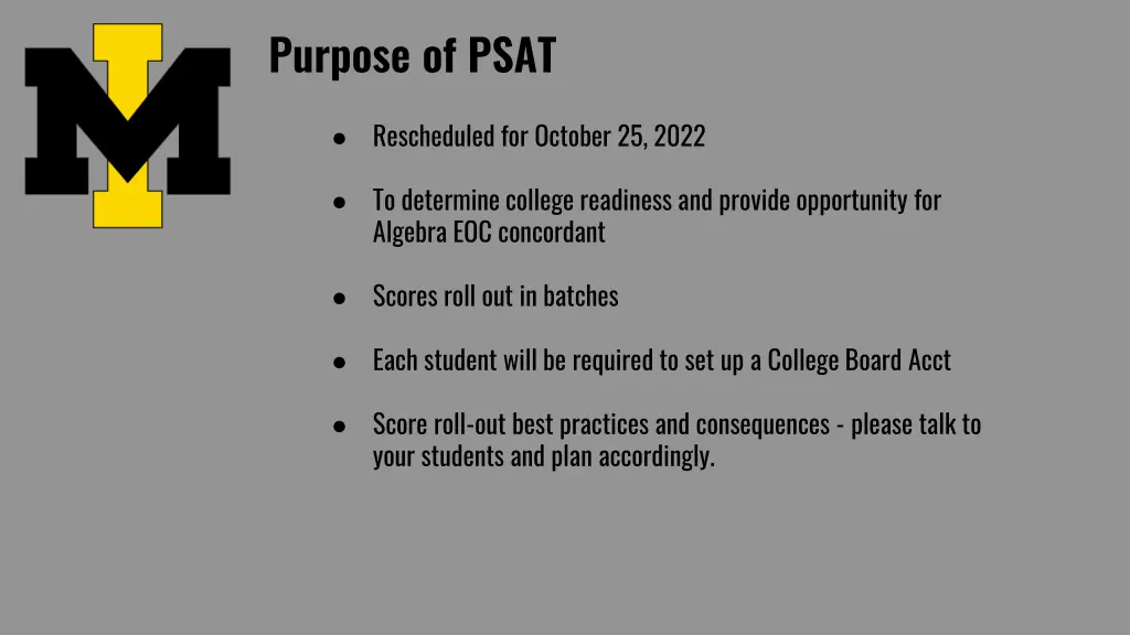 purpose of psat