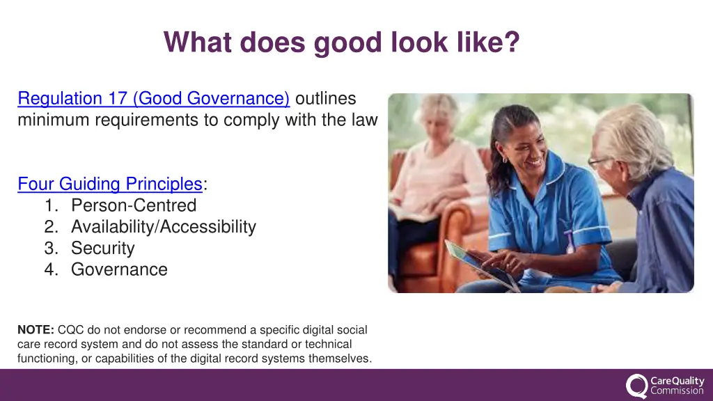what does good look like