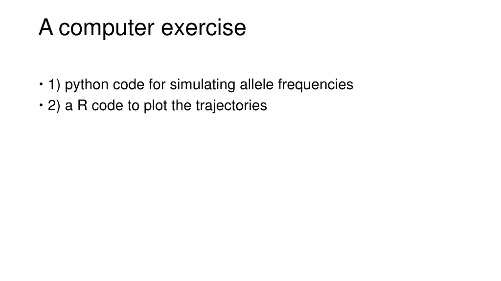 a computer exercise