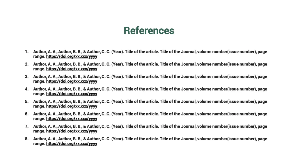 references references