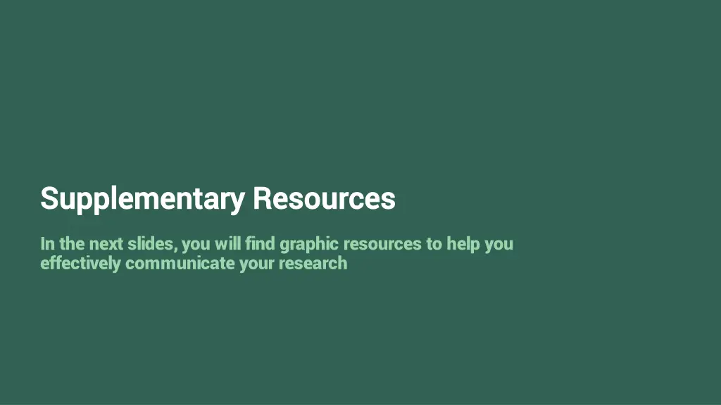 supplementary resources supplementary resources