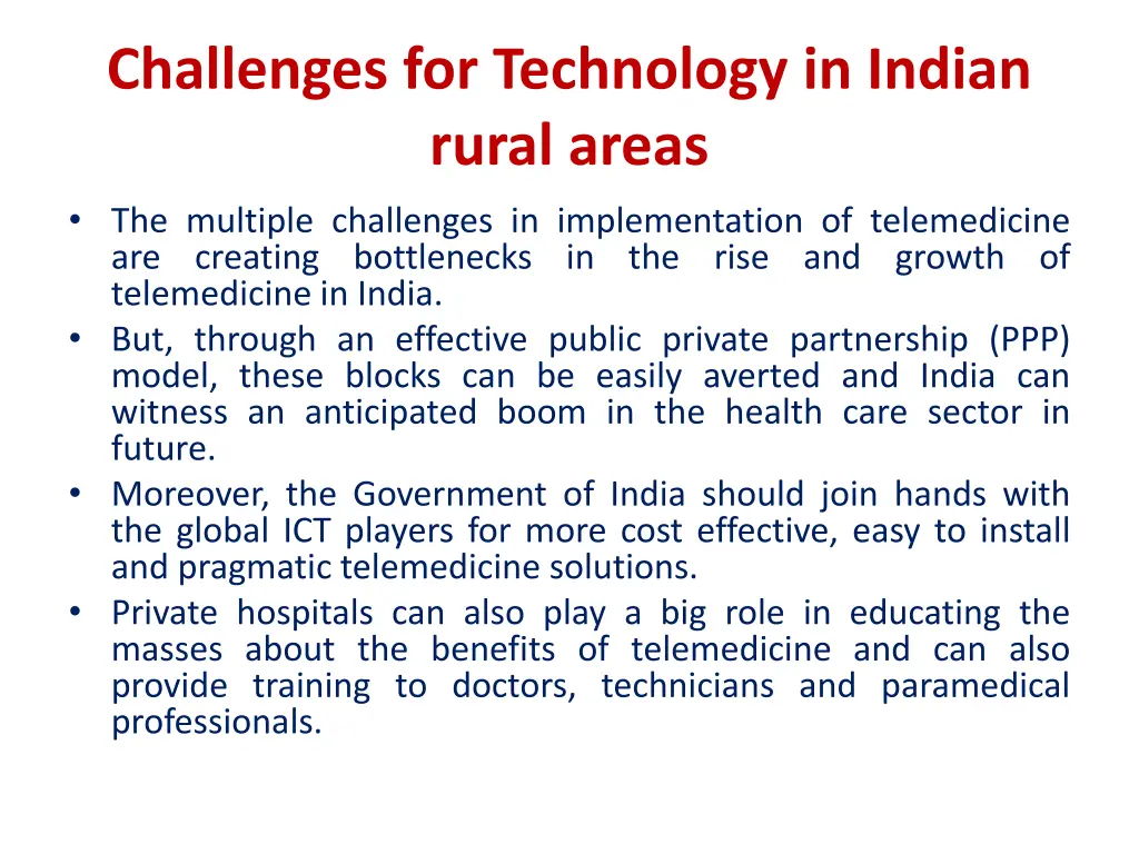 challenges for technology in indian rural areas