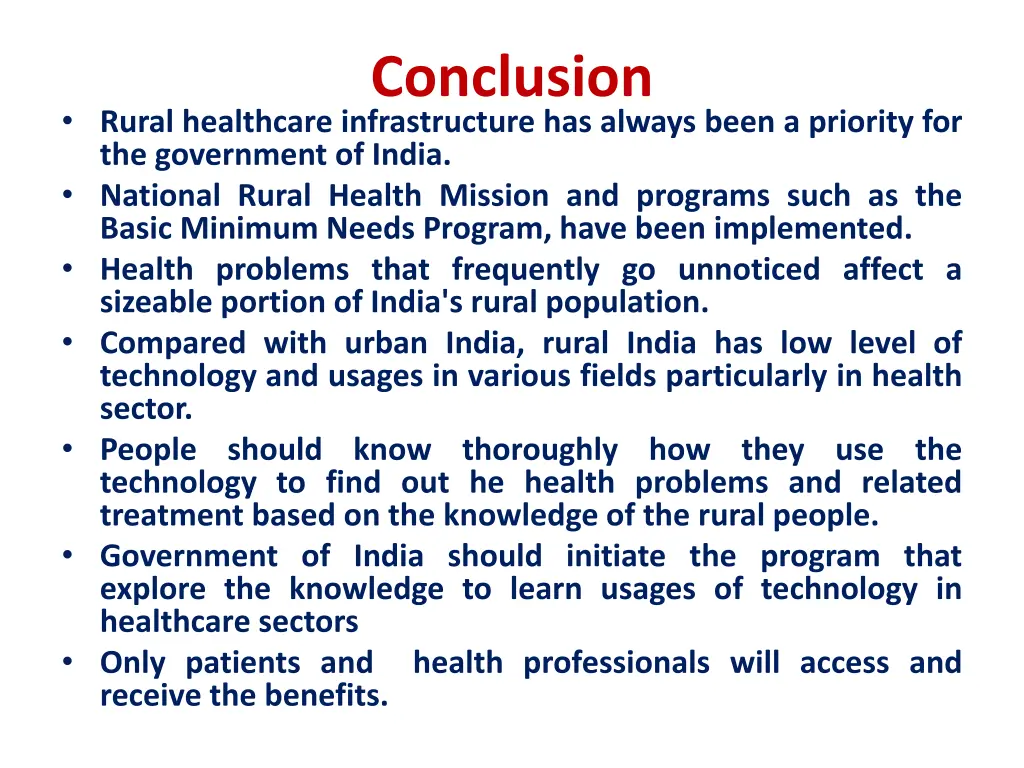 conclusion