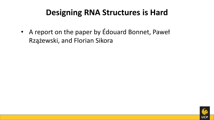 designing rna structures is hard