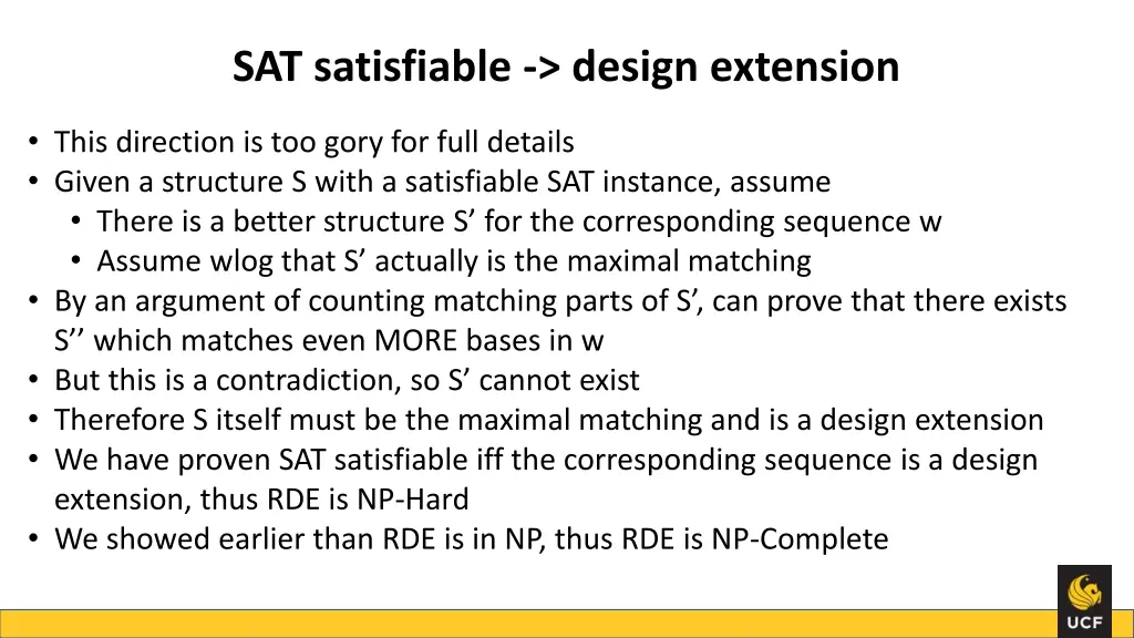sat satisfiable design extension