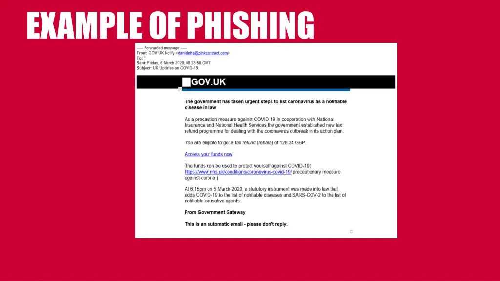 example of phishing 1