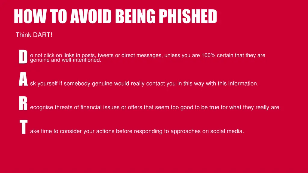 how to avoid being phished