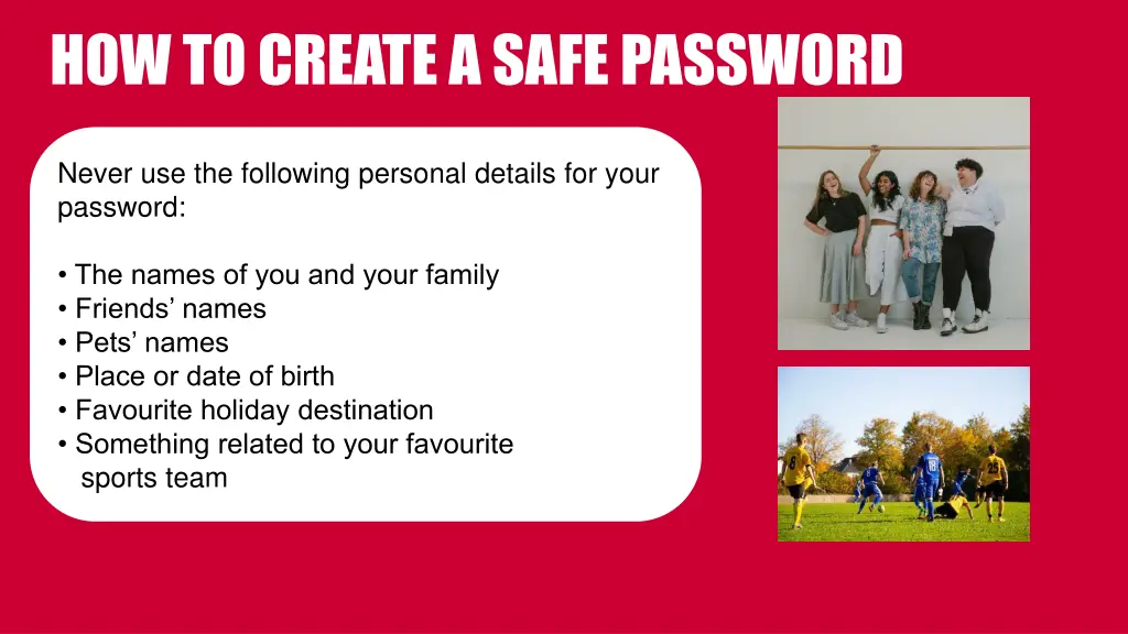 how to create a safe password