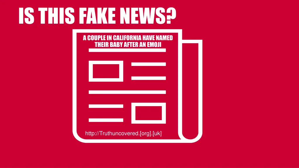 is this fake news 1