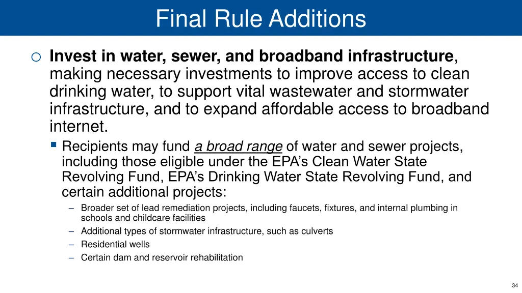 final rule additions 3